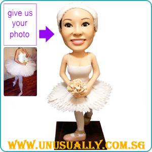 Fully Customized 3D Caricature Ballerina Figurine